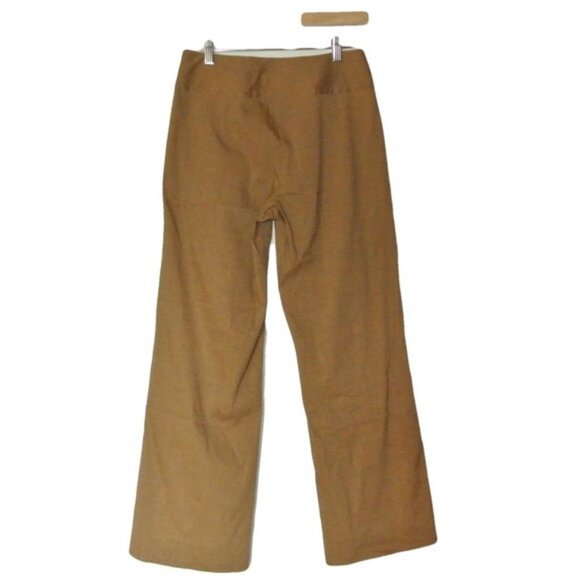 Donna Karan Collection Brown Linen Stretch Pants 4 - Picture 14 of 16